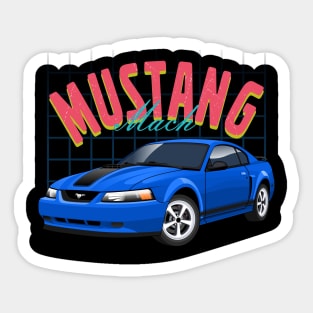 Mustang Mach Classic American Sticker